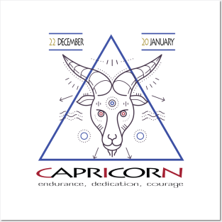 Capricorn Zodiac sign- astronomical sign - Horoscope Posters and Art